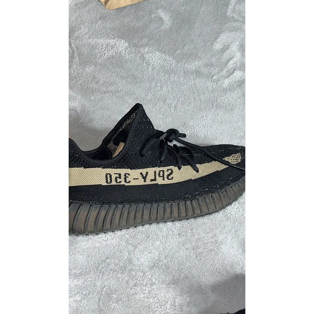 adidas Yeezy Boost 350 V2 Core Black White Size 9.5 2016 Pair No Box!